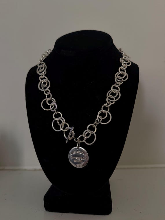 Retired Tiffany & Co. Sterling Silver Return to Tiffany Round Tag