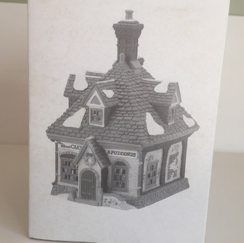 Department 56 WM Wheat Cakes And Puddings Shop Dickens Village Pump Lane Shops Lighted Building Victorian Cake Shop Christmas Village