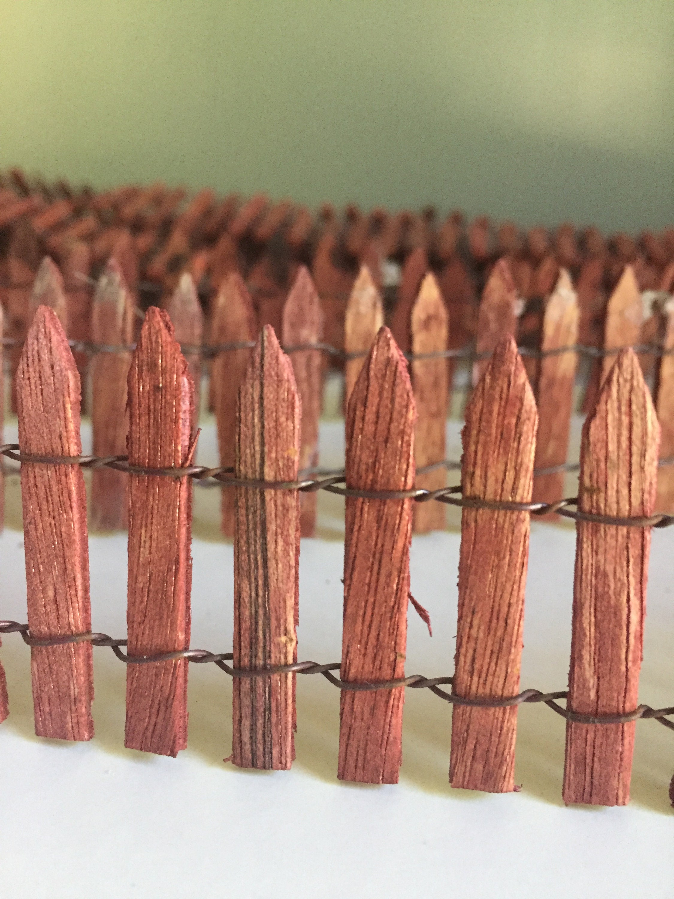 Miniature Wood Fence Village Accessories 50