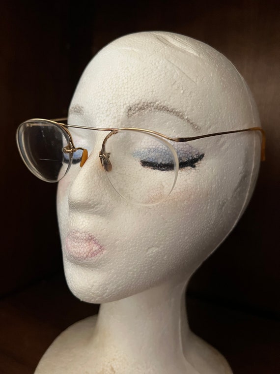 Vintage American Optics Gold Eyeglasses Frameless… - image 8