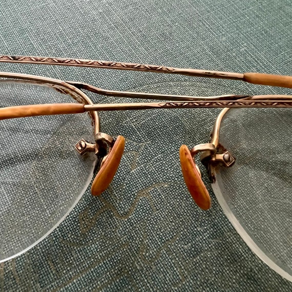 Vintage American Optics Gold Eyeglasses Frameless… - image 7