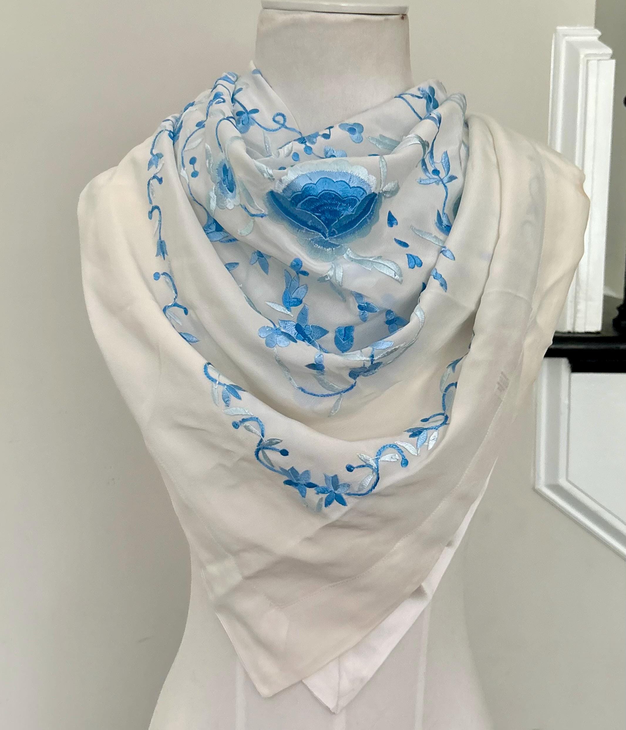 【新品】  JIL SANDER / ジルサンダー | silk 100％ / シルク FOULARD スカーフ | U | ブルー/ホワイト JIL SANDER(ジル サンダー)のFOULARD通販 | mirabella（ミラベラ