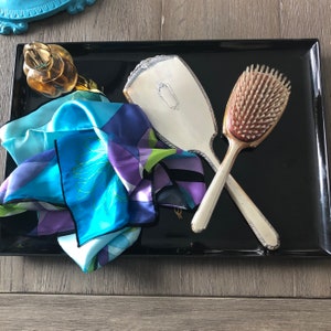 Vintage Saart Brothers Sterling Silver Hand Mirror and Hair Brush Set Un-monogrammed Collectible Vanity Mirror and Brush Old Silver Set