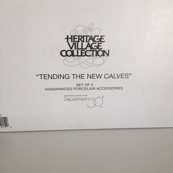 Dept 56 Heritage Village Tending The New Calves Cow Stall Barn NEW 58395