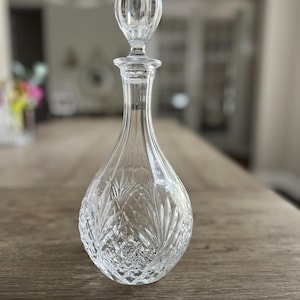 Vintage Decanter Ludlow Pattern Heavy Crystal Liquor Decanter Diamond Cut Collectible Liquor Decanter Wine Scotch Whiskey Crystal Decanter