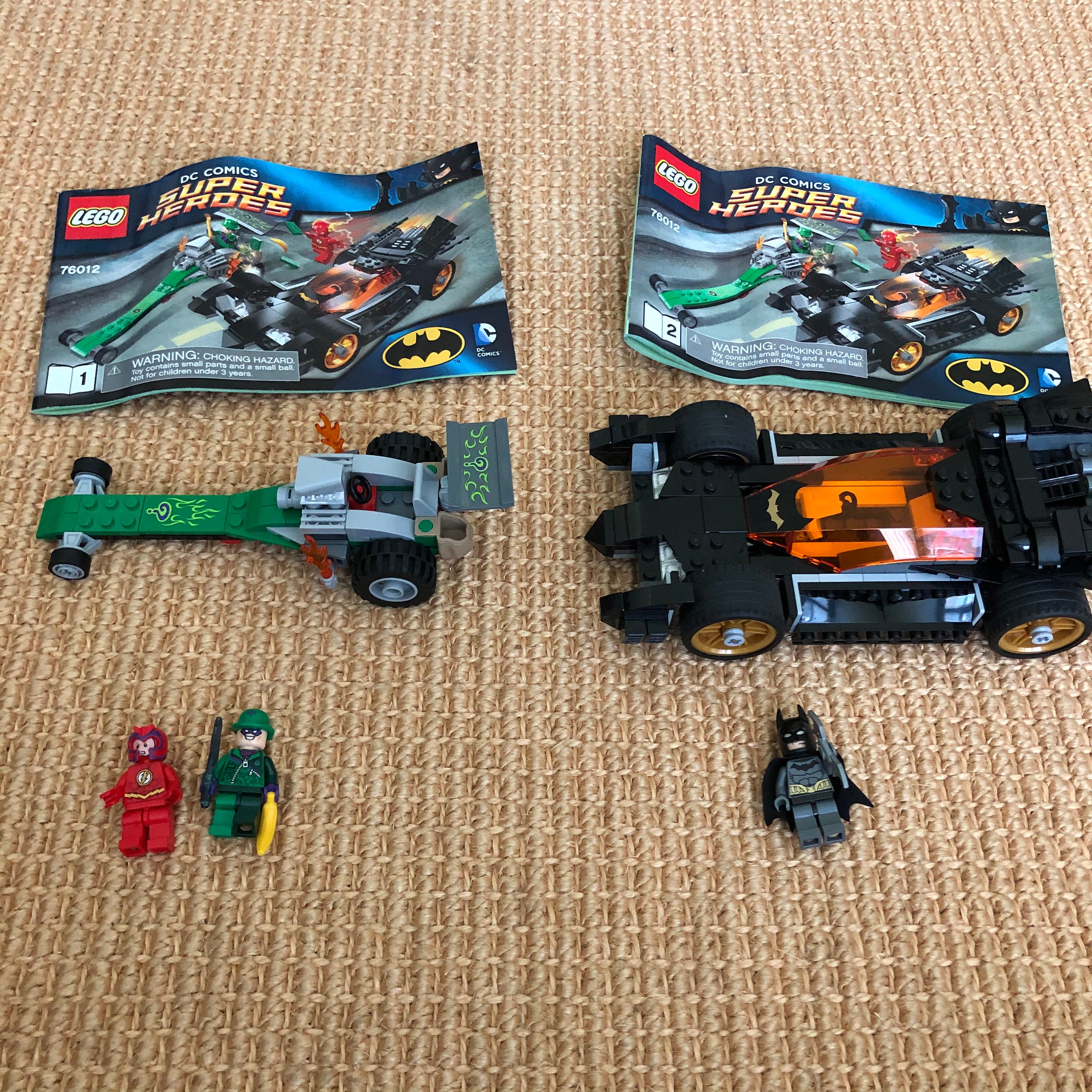 Baukästen & Konstruktion LEGO 76012 Batman The Riddler Chase Flash  Batmobile batarang dragster banana Spielzeug LA2291119