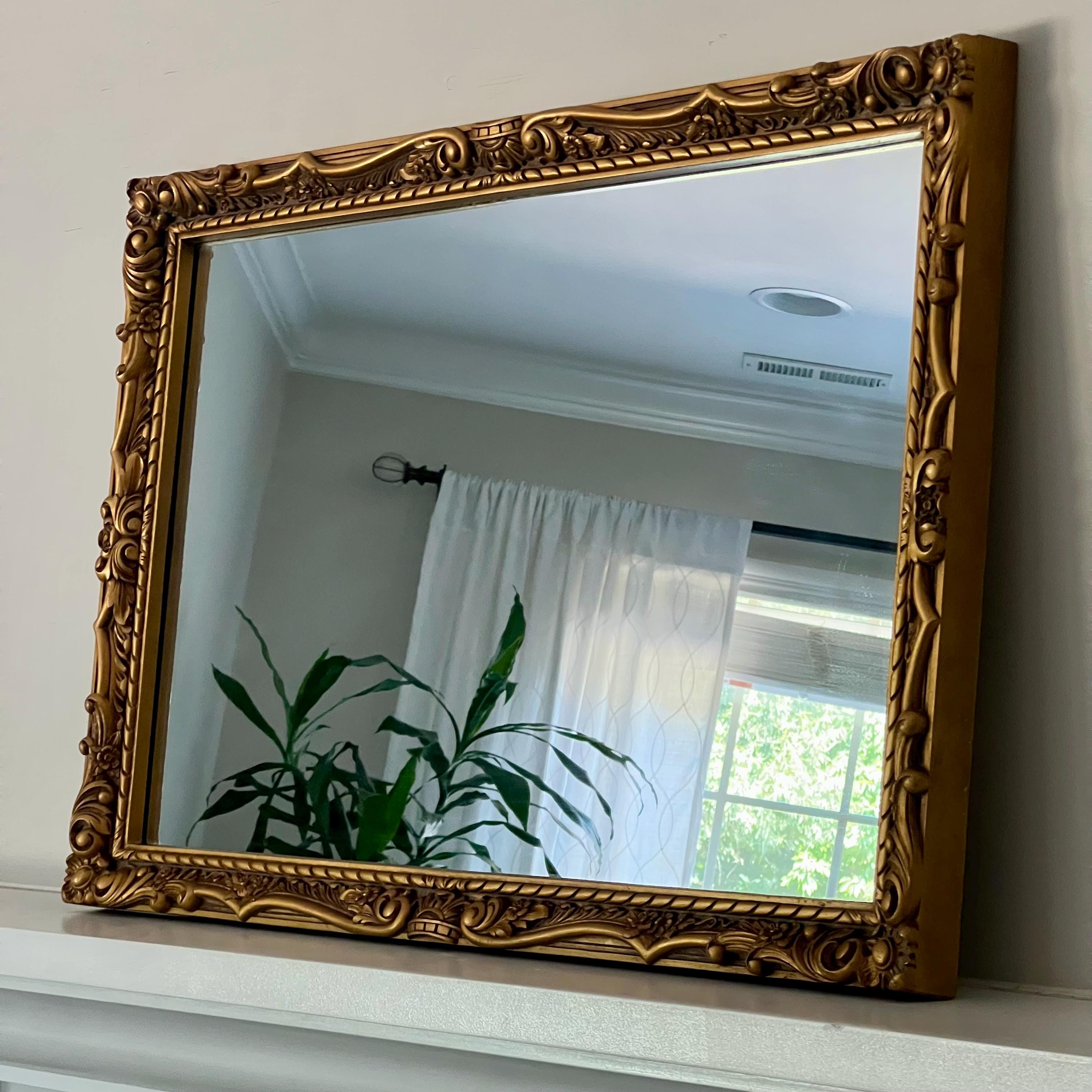 Gold vintage mirror frame - Etsy 日本