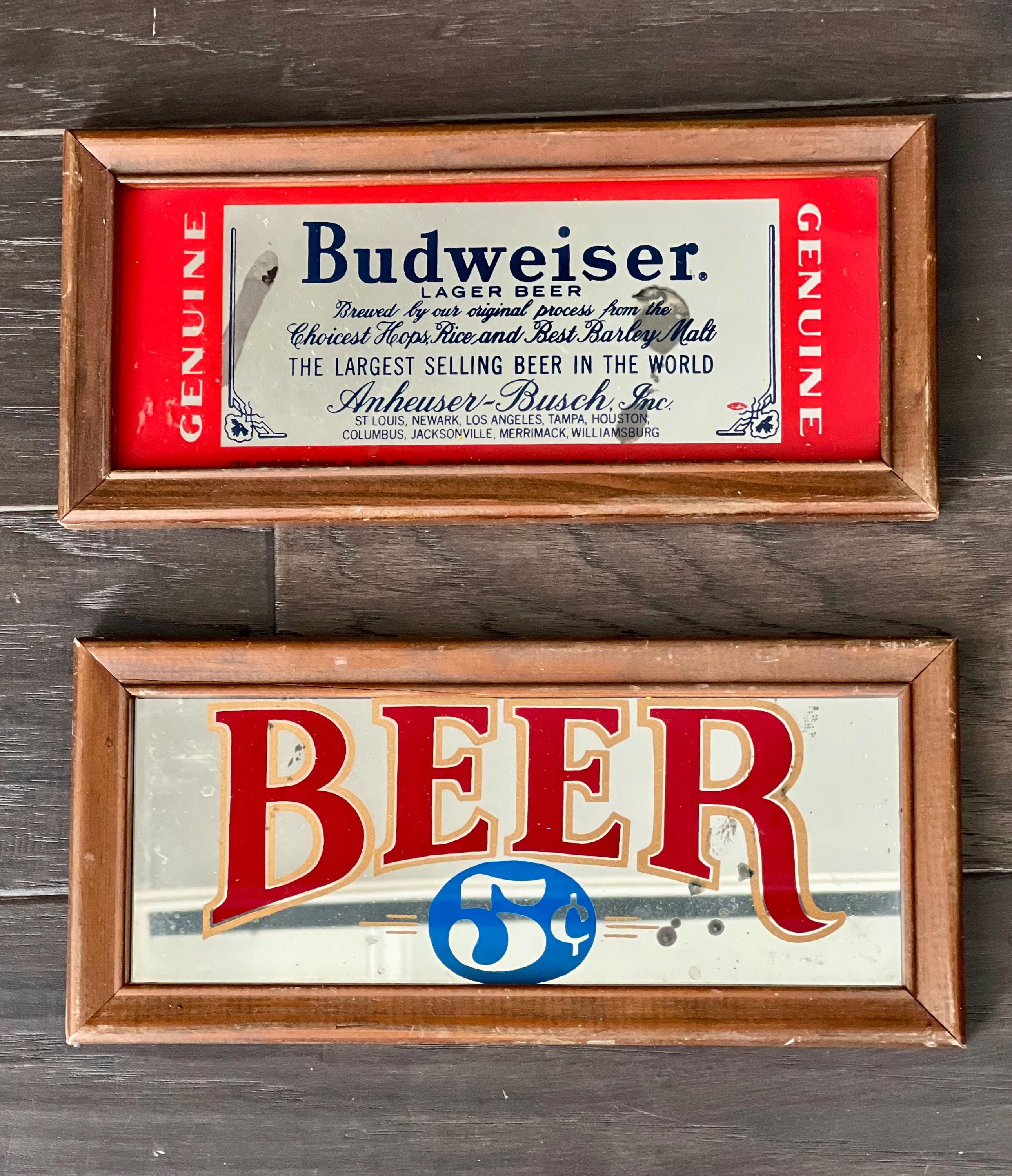 非売品！Budweiserミラー Budweiser Mirror - Etsy