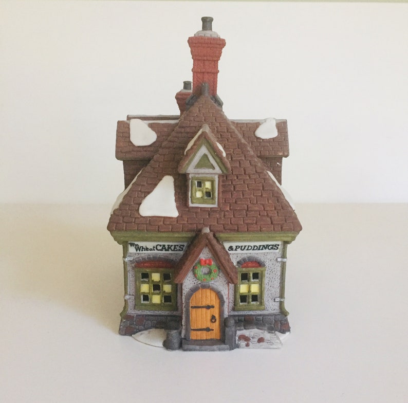 Department 56 WM Wheat Cakes And Puddings Shop Dickens Village Pump Lane Shops Lighted Building Victorian Cake Shop Christmas Village