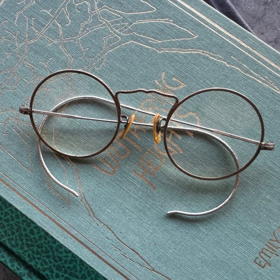 Vintage Silver Round Reading Glasses American Opti