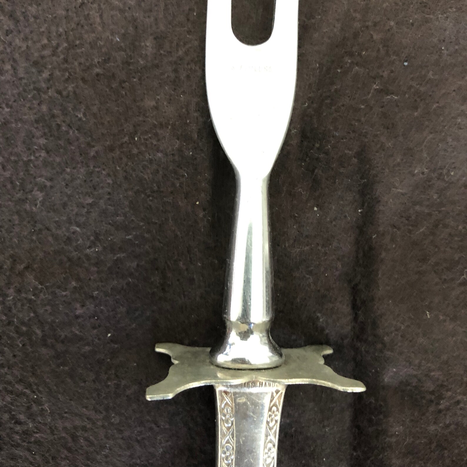 Sterling Silver Meat Carving Set Sterling Holiday Table Ware Etsy