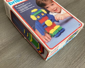 Vintage 1976 Playskool Bristle Blocks: 48-piece Collectible Toy