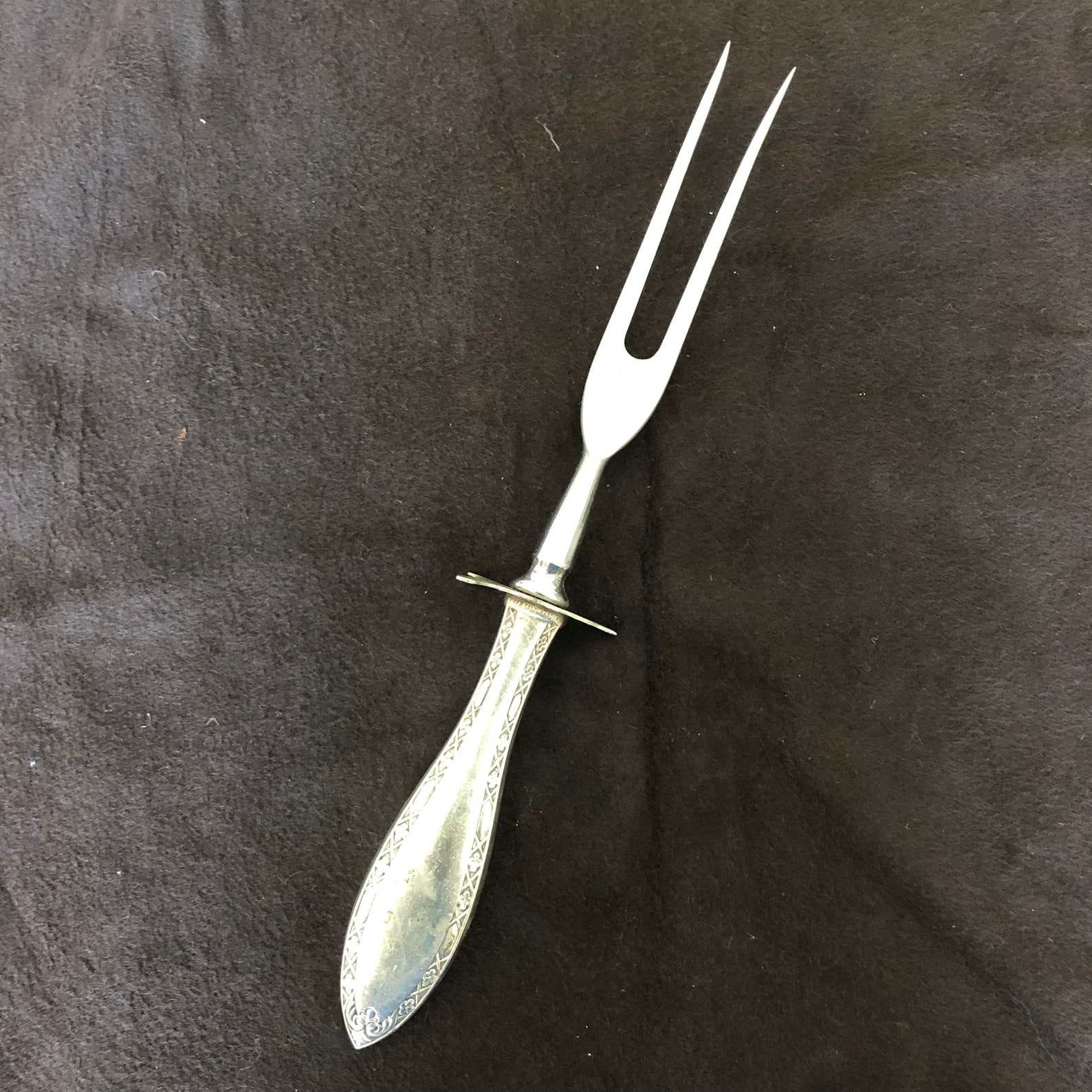 Sterling Silver Meat Carving Set Sterling Holiday Table Ware Etsy