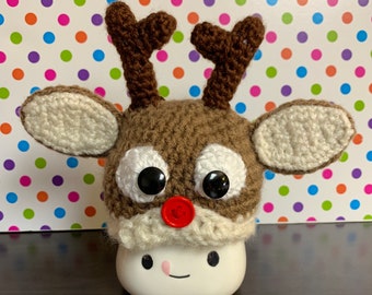 Rudolph Marshmallow Mug Reindeer Hat