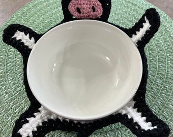 Crocheted Cow Bowl Cozy *MADE TO ORDER*