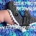 PATTERN for crocheted Shark Socks- Baby, Child, and Adult Sizes in ENGLISH only