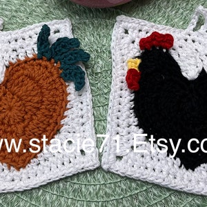 PATTERN-Crochet for Rooster Hot Pad