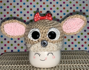Marshmallow Mug Reindeer Hat