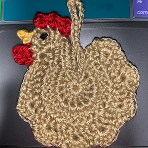 Crochet Pattern for Chicken Ornament