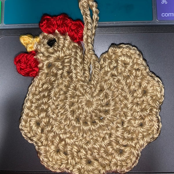 Crochet Pattern for Chicken Ornament