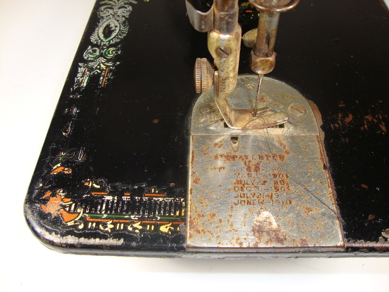 Antique Singer Sewing Machine Patented 1910 Etsy