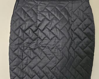 Gonna a tubino trapuntata nera vintage KL Karl Lagerfeld – Made in Germany (taglia S/M)