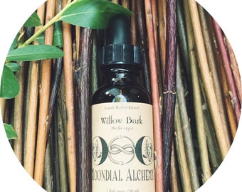 Willow Bark Tincture (Salix spp.) Herbal Extract