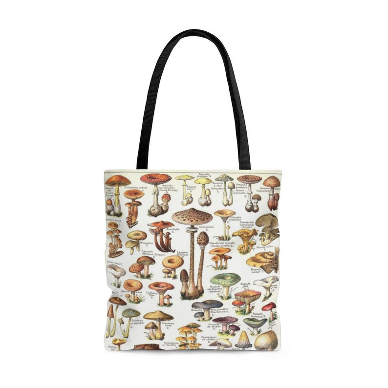 Vintage Mushroom Illustration Tote Bag image 1