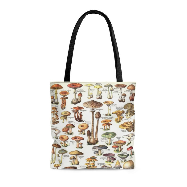 Vintage Mushroom Illustration Tote Bag image 3