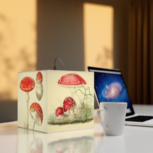 Amanita Muscaria Light Cube Lamp Fly Agaric Gift Decor image 4