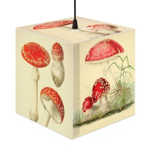 Amanita Muscaria Light Cube Lamp Fly Agaric Gift Decor image 1