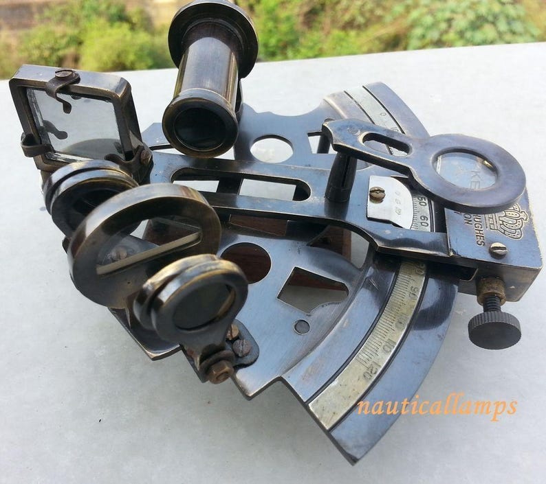 Indian Brass Instruments Buy Antique Brass Sextant, Victorian Marine Navigational Instrument ...