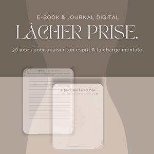 Journal Charge Mentale & Anxiété PDF | Cahier Développement Personnel 30 Jours | Digital et Imprimable | GoodNotes iPad