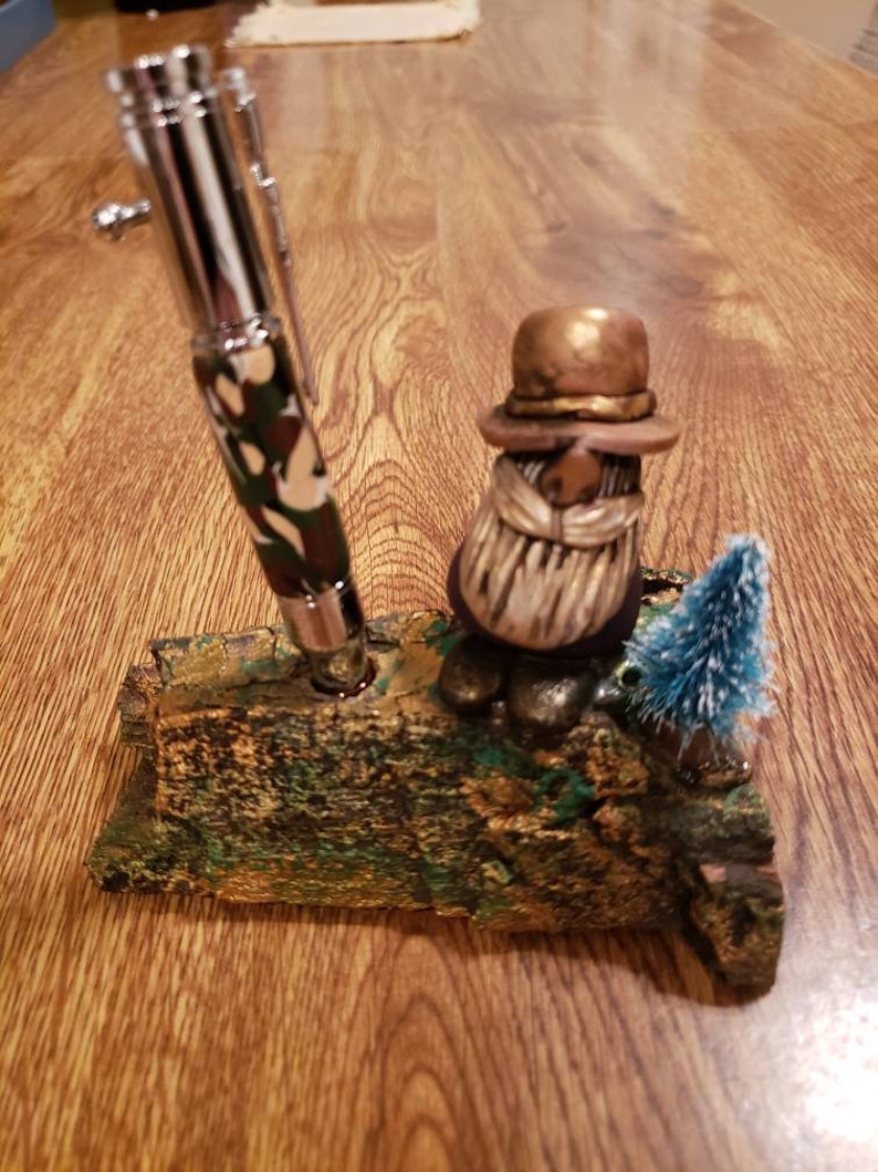 Gnome Pen Holder Gnome Steampunk Gnome Mini 30 caliber bolt Etsy