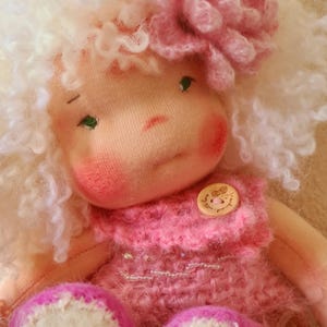 Handcrafted Waldorf doll 31cm tall ethically made natural dolls