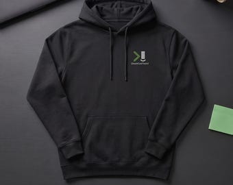 Embroidered ChucklesTech Hoodie for Developers, Funny Programmer Gift, Devops Coworker Unisex Hoodie