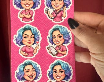 Hojas de pegatinas hechas a medida