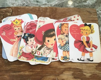 Vintage inspired retro valentines cut outs die cuts planner cards