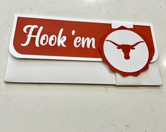 University of Texas Longhorns   money gift envelope