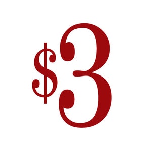 3 dollar extra charge