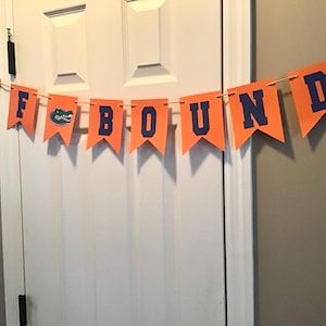 University of Florida Bound or Go Gators  garland. Officially licensed