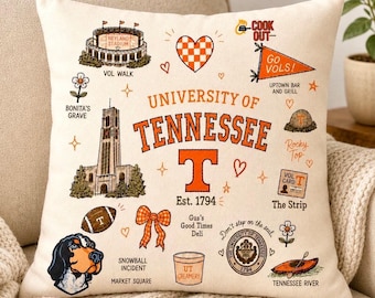 University of Tennessee Vols pillow cover 16 x 16 officially licensed