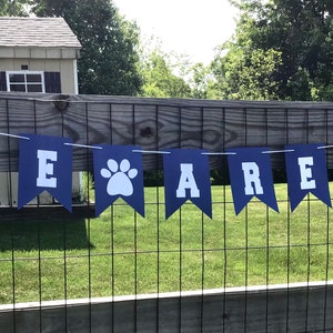 We Are #1 Penn State garland banner. Officially licensed