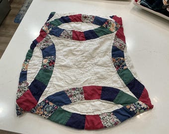 Vintage cutter quilt pieces scraps