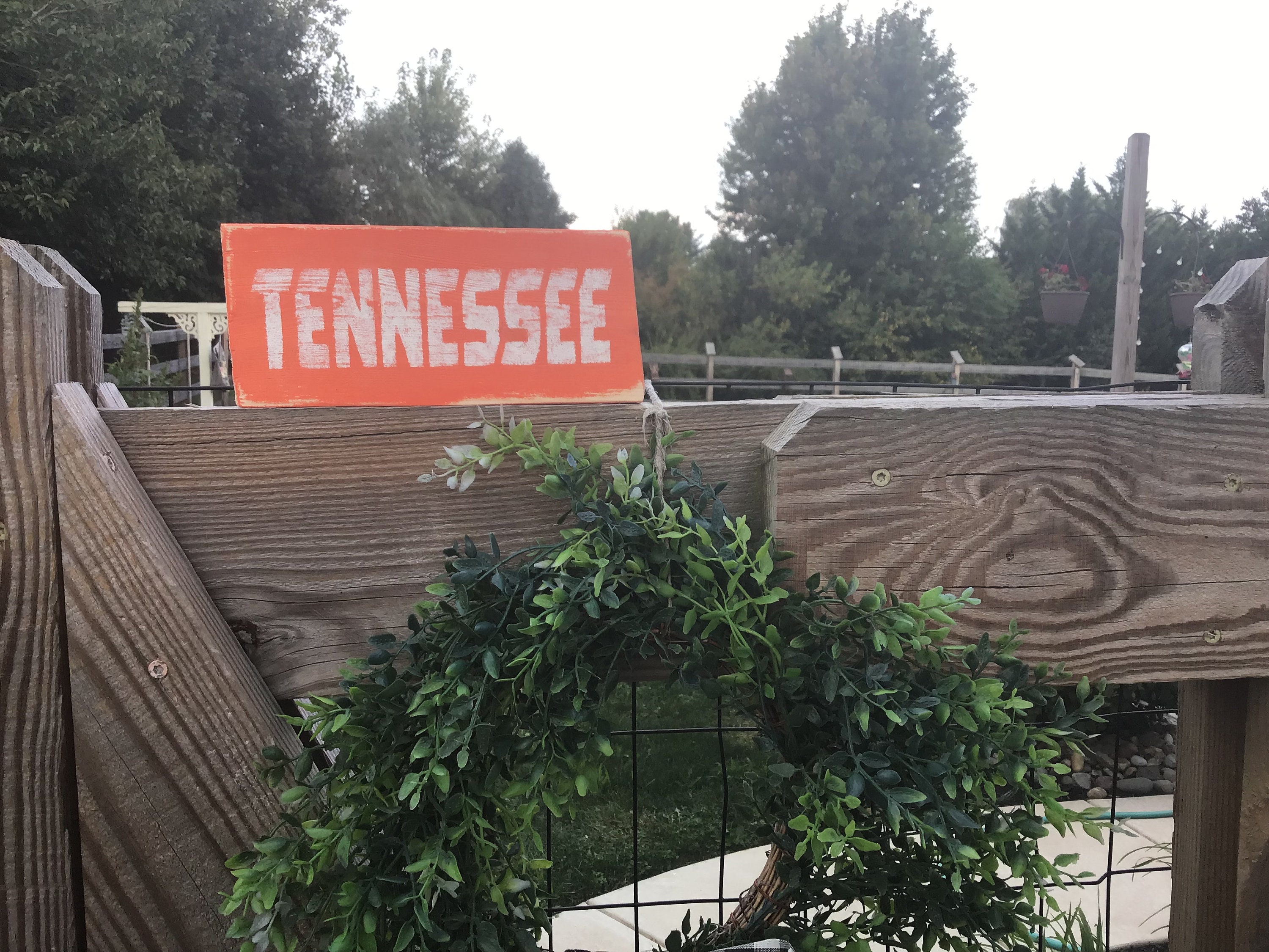 Rustic Tennessee. Sign Rustic Tennessee Sign Shelf Sitter Vols. Officially Licensed - Etsy