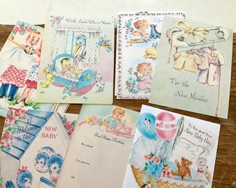 Vintage look baby planner journal cards tags decor