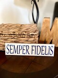 Semper Fidelis USMC Marines sign tile