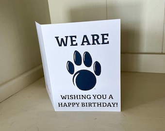 We Are Penn State Happy Birthday card. Officially licensed