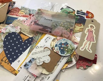 Scrap pack, Planners, card making, paper crafting, Scrapbooking junk journal ephemera paper, stickers, odds and ends