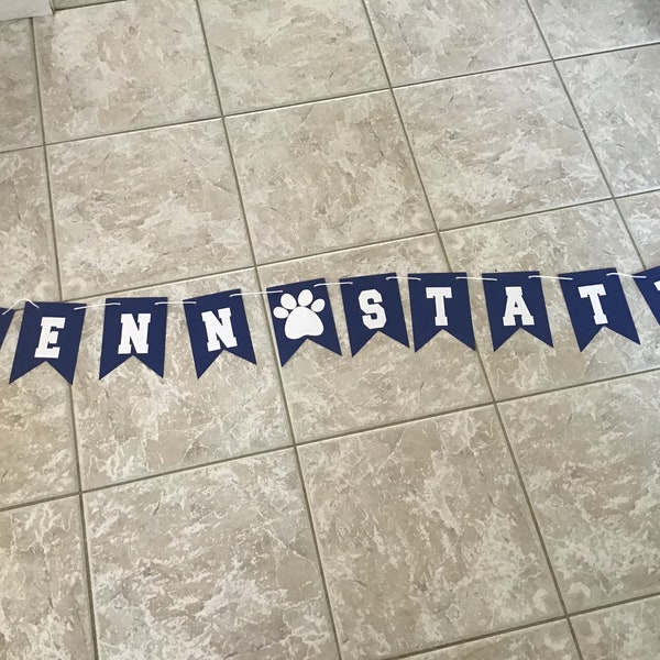 Penn State garland banner. Officially licensed